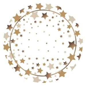 Pack Plato de Sitio "Estrella Oro" x6 unidades