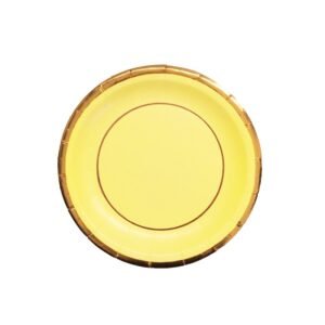 Pack Plato “Amarillo Pastel Guarda Oro” x8 unidades