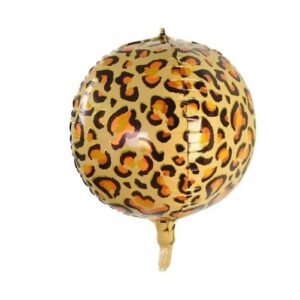 Globo Forma “Esfera Leopardo 4D” x unidad