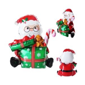 Globo Forma “Papa Noel Sentado con regalo” x unidad
