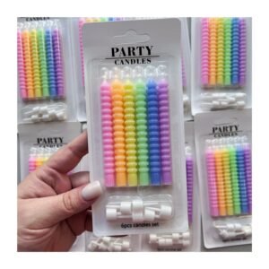 Pack Velita “Espiraladas Surtido Pastel” x6 unidades