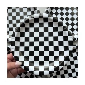 Pack Plato “Carrera a cuadros” x8 unidades
