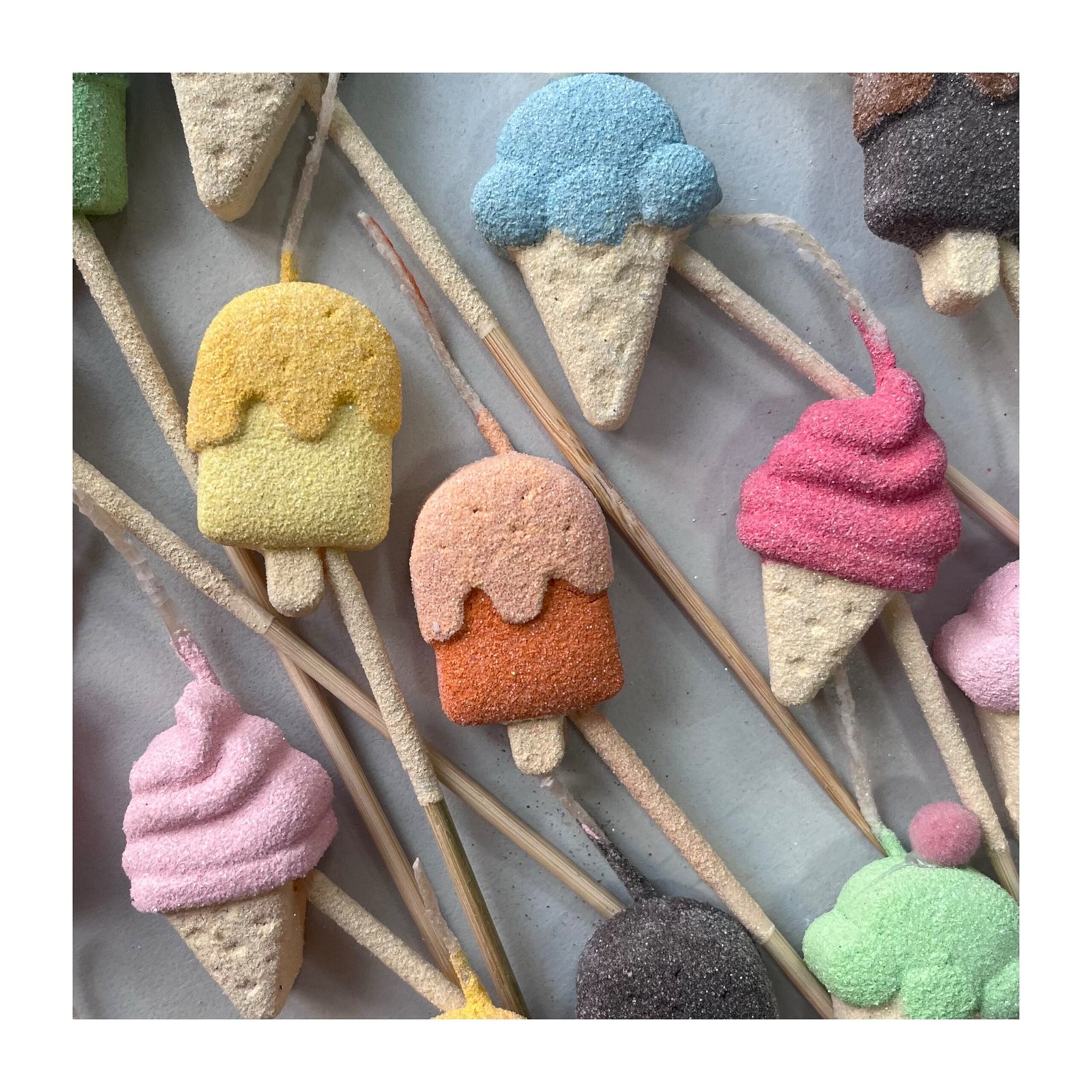 Pack Vela Forma “Helados Medianos” x5 unidades - Imagen 2