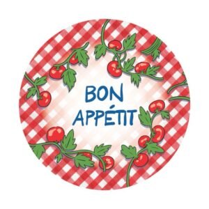 Pack Plato de Sitio "Bon Appetit” x6 unidades