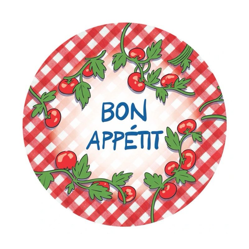 Pack Plato de Sitio "Bon Appetit” x6 unidades
