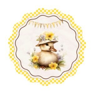 Pack Plato de Sitio "Patita infantil” x6 unidades