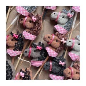 Pack Vela Forma “Set Caballos” x5 unidades